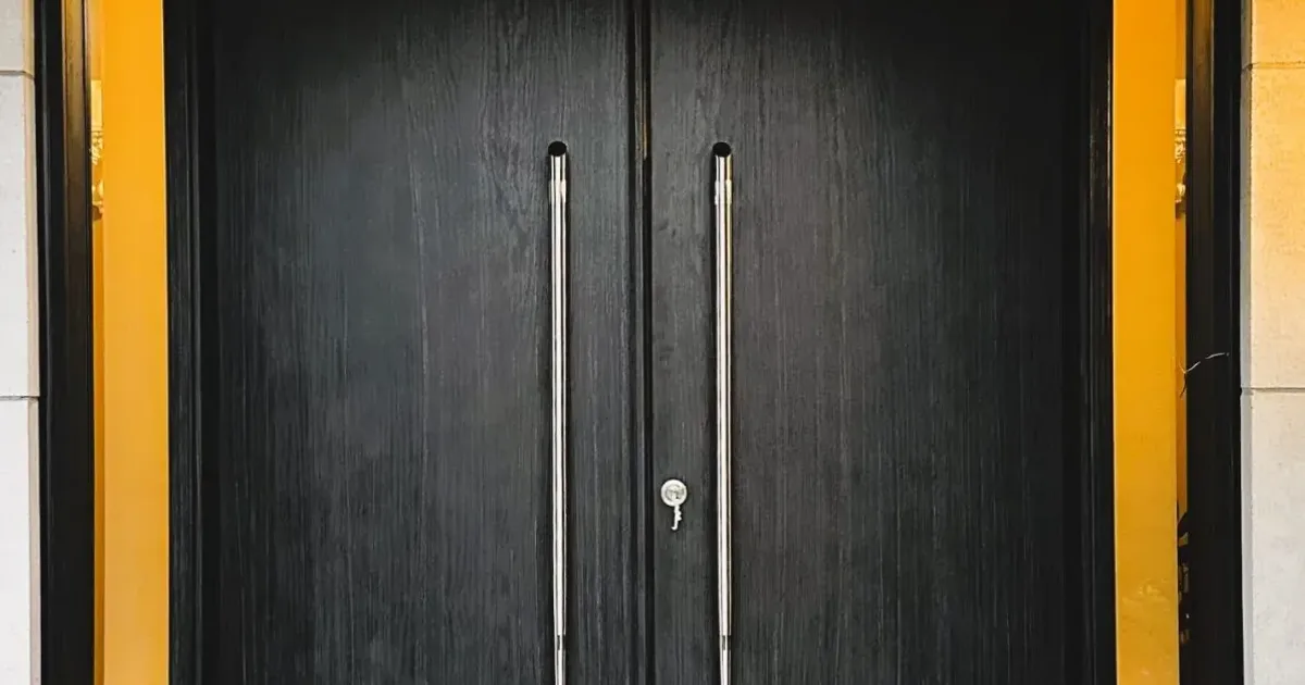 Entry door frame and strike area in Bradford, Ontario