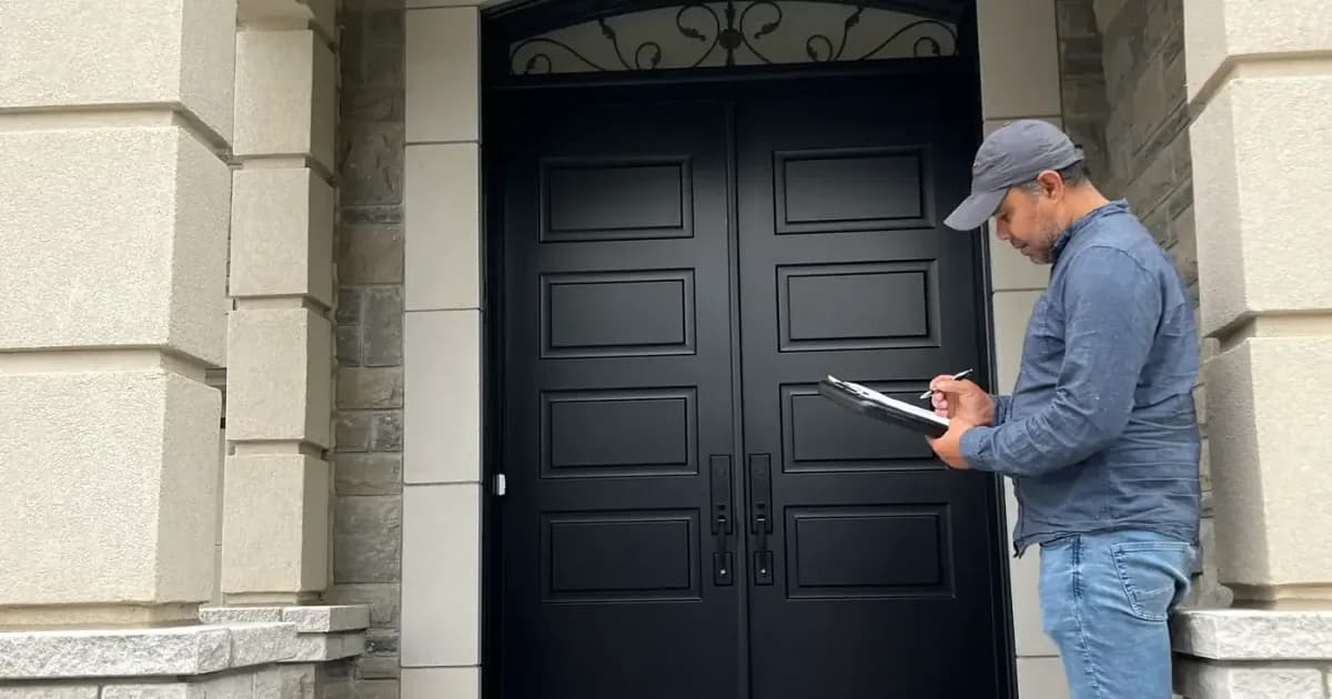 Entry door handle and hardware in Bradford, Ontario
