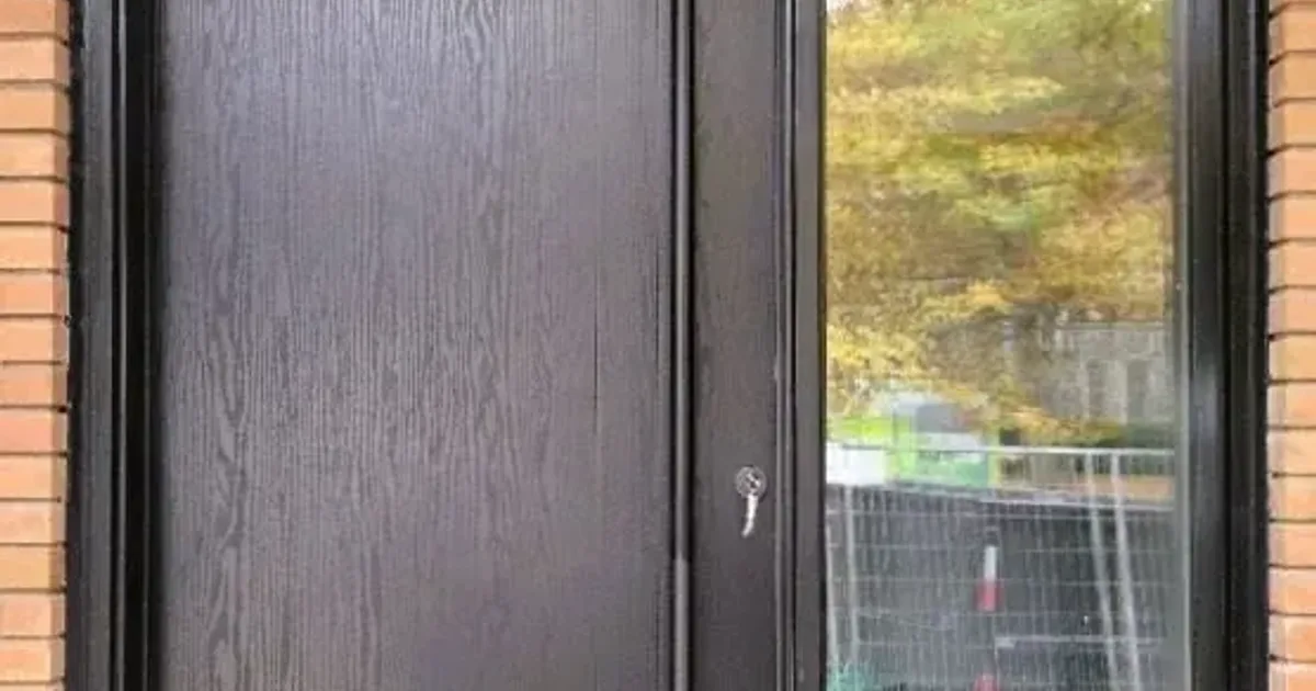 Front door weather sealing on a home in Bradford, Ontario